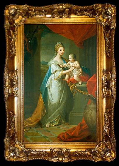 framed  Angelica Kauffmann Augusta von Hannover, ta009-2